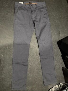 Hugo Boss Black Chinos with Orange Trim